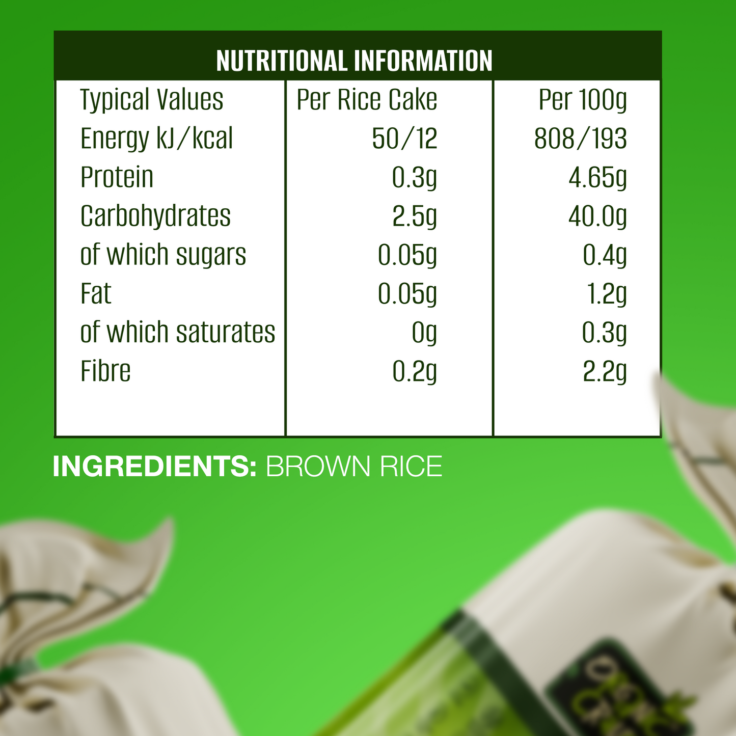 Brown Rice Cakes